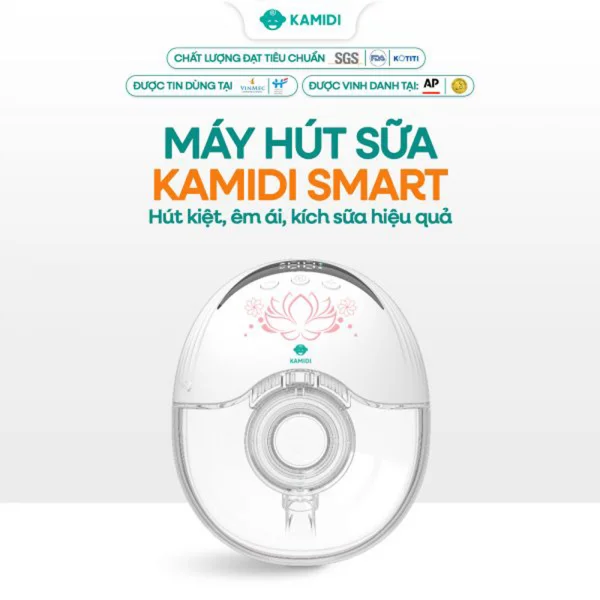Máy hút sữa rảnh tay hoa sen Kamidi Smart bản đơn
