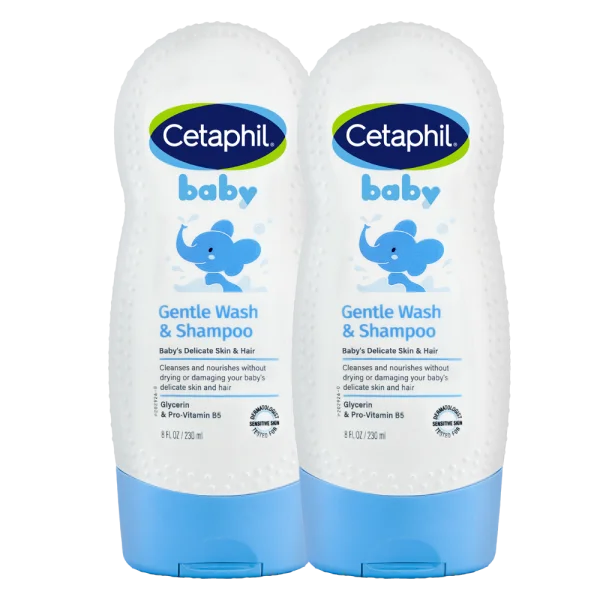 Combo 2 sữa tắm gội to&agrave;n th&acirc;n cho b&eacute; Cetaphil 230ml (Giao bao b&igrave; ngẫu nhi&ecirc;n)