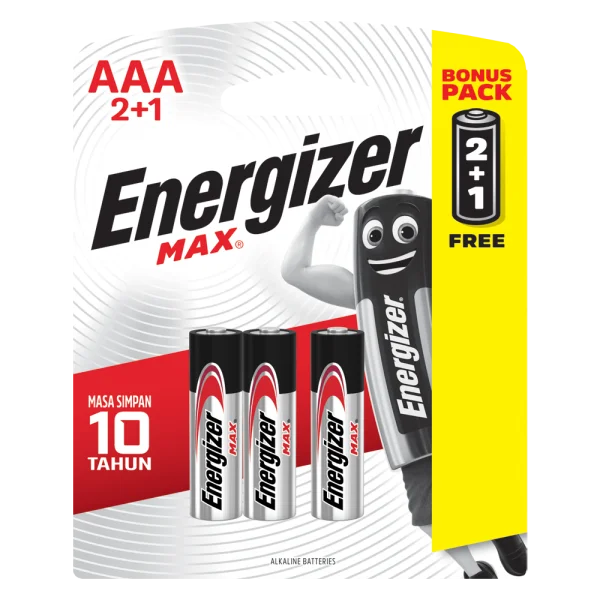 Pin Energizer Max AAA E92BP2+1 (vỉ 2+1)