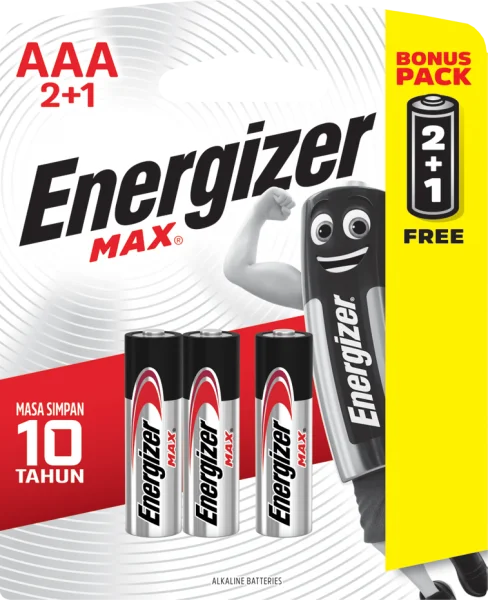 Pin Energizer Max AAA E92BP2+1 (vỉ 2+1)