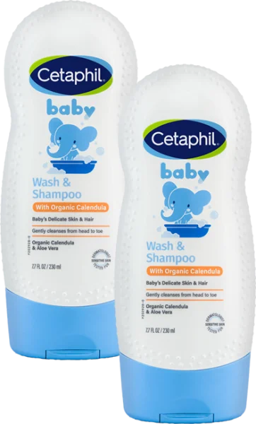 Combo 2 Sữa tắm gội trẻ em tinh chất hoa cúc Cetaphil 230ml
