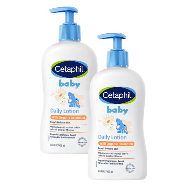 Combo 2 Sữa dưỡng da trẻ em tinh chất hoa cúc Cetaphil 400ml