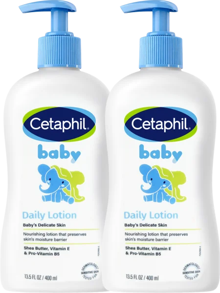 Combo 2 Kem dưỡng da hằng ngày cho bé Cetaphil 400ml