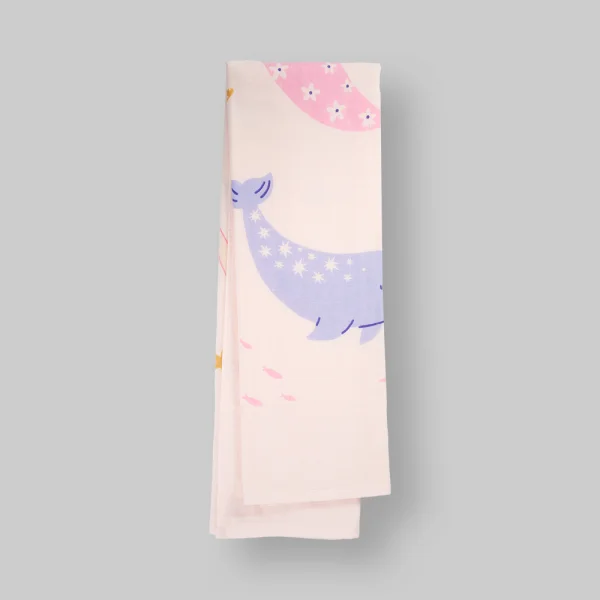 Combo 2 Khăn tắm trẻ em Cotton Thỏ và bạn Animo BM9T (60x120cm,Hồng)