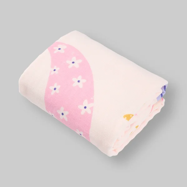 Combo 2 Khăn tắm trẻ em Cotton Thỏ và bạn Animo BM9T (60x120cm,Hồng)