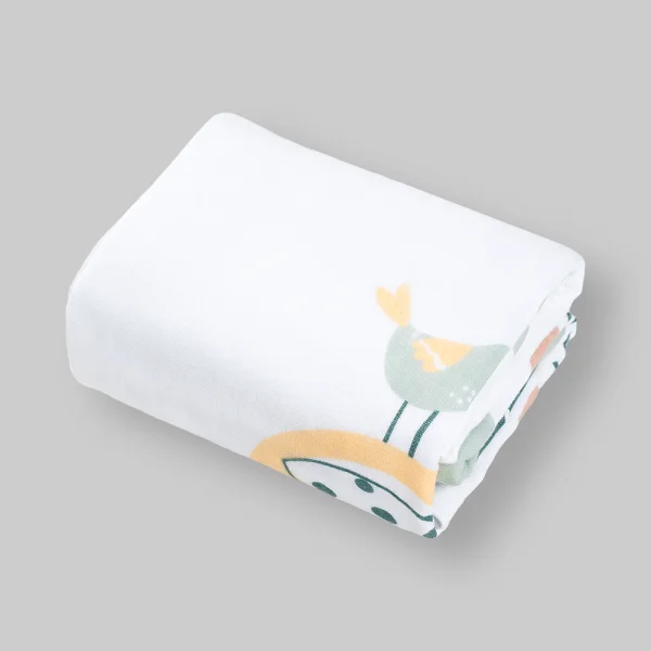 Khăn tắm trẻ em Cotton Animo BM9T (60x120cm,Trắng) *Giao hoạt tiết ngẫu nhiên