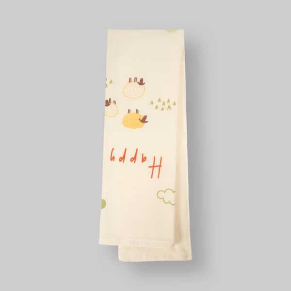 Combo 2 Khăn tắm trẻ em Cotton Vườn Bách Thú Animo BM9T (60x120cm,Trắng)