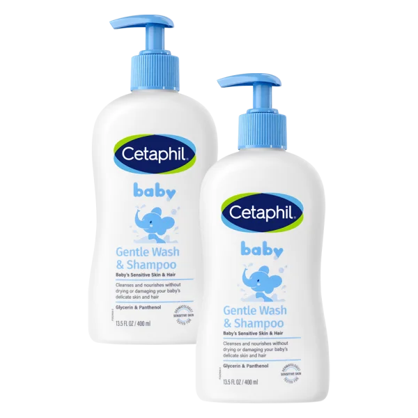 Combo 2 Sữa tắm gội cho trẻ em Cetaphil baby gentle 400ml