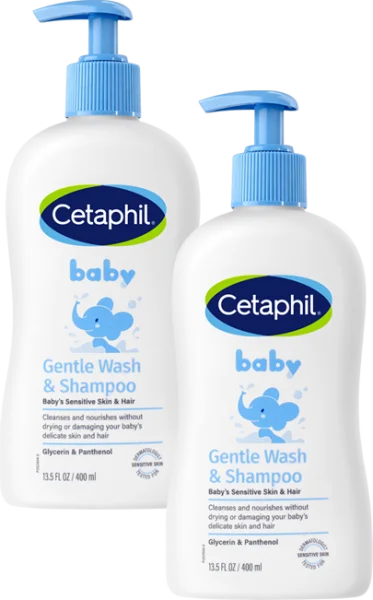 Combo 2 Sữa tắm gội cho trẻ em Cetaphil baby gentle 400ml