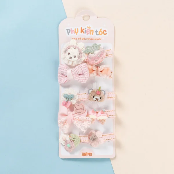 Set kẹp tóc 10 món Animo A2601_MN026 (Nhiều màu)