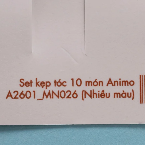 Set kẹp tóc 10 món Animo A2601_MN026 (Nhiều màu)