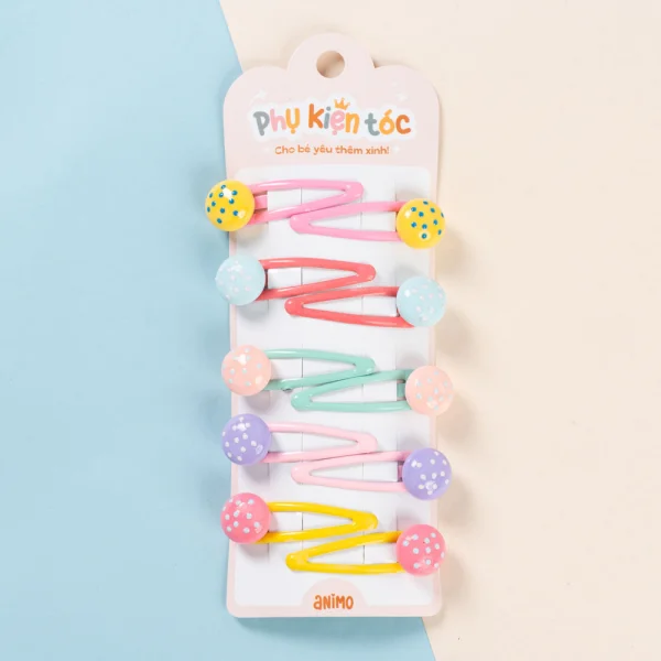Set kẹp tóc 10 món Animo A2601_MN027 (Nhiều màu)