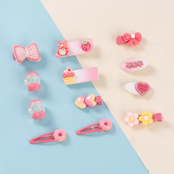 Set kẹp tóc 14 món Animo A2601_MN028 (Hồng)