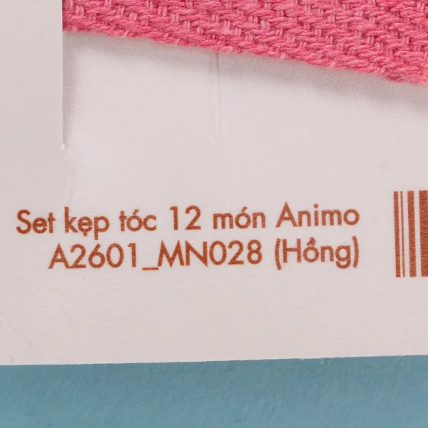 Set kẹp tóc 14 món Animo A2601_MN028 (Hồng)