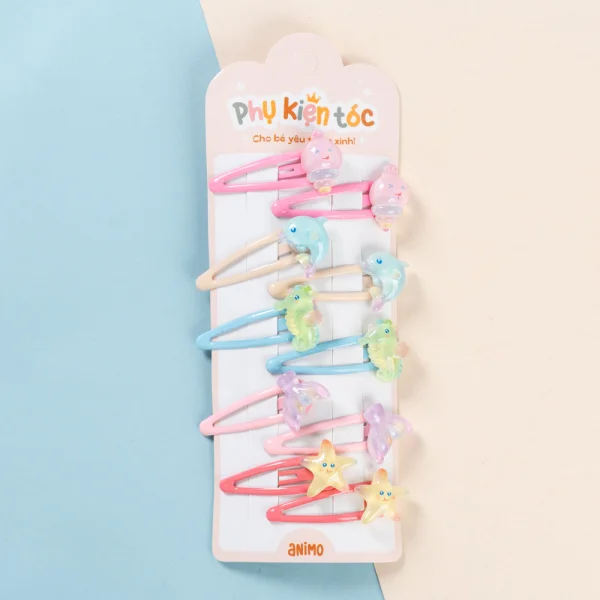 Set kẹp tóc 10 món Animo A2601_MN029 (Nhiều màu)