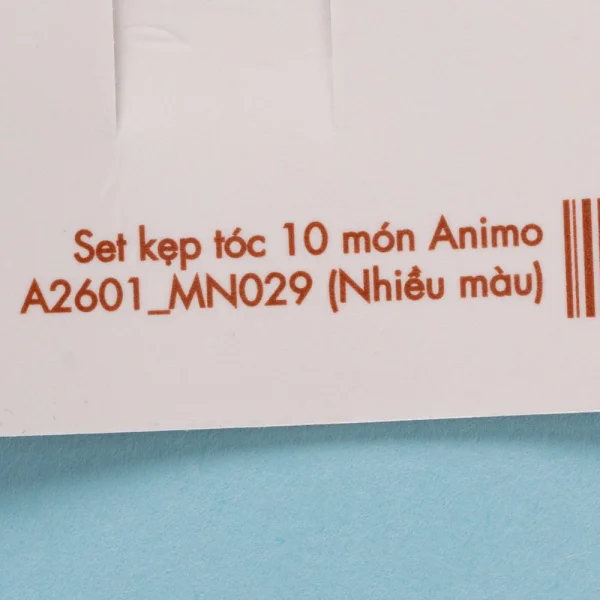Set kẹp tóc 10 món Animo A2601_MN029 (Nhiều màu)