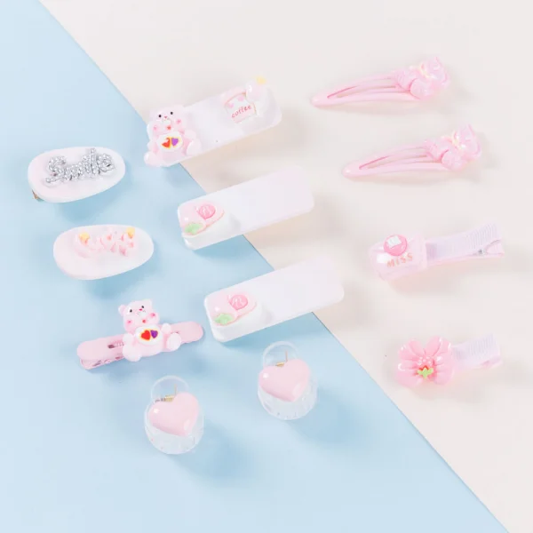 Set kẹp tóc 12 món Animo A2601_MN030 (Hồng)
