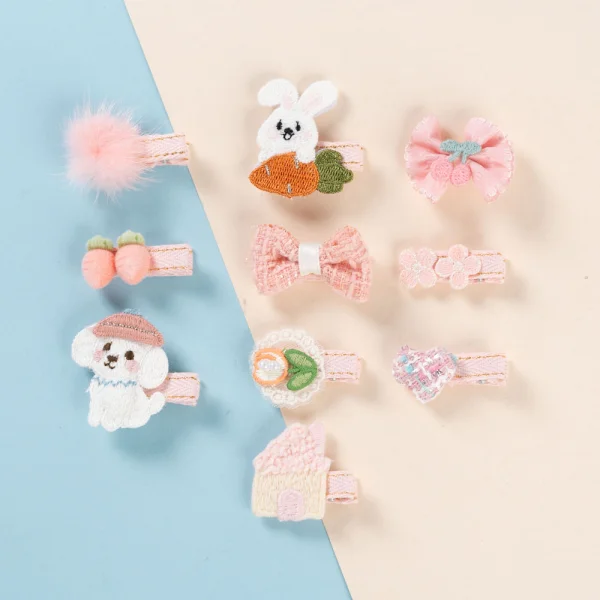 Set kẹp tóc 10 món Animo A2601_MN031 (Hồng)