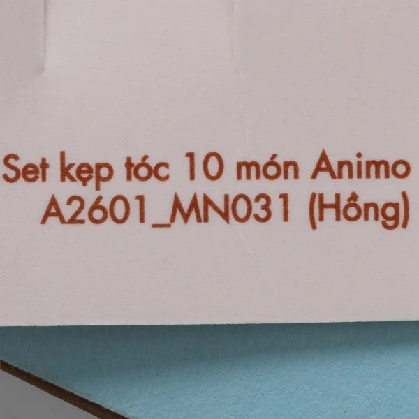Set kẹp tóc 10 món Animo A2601_MN031 (Hồng)