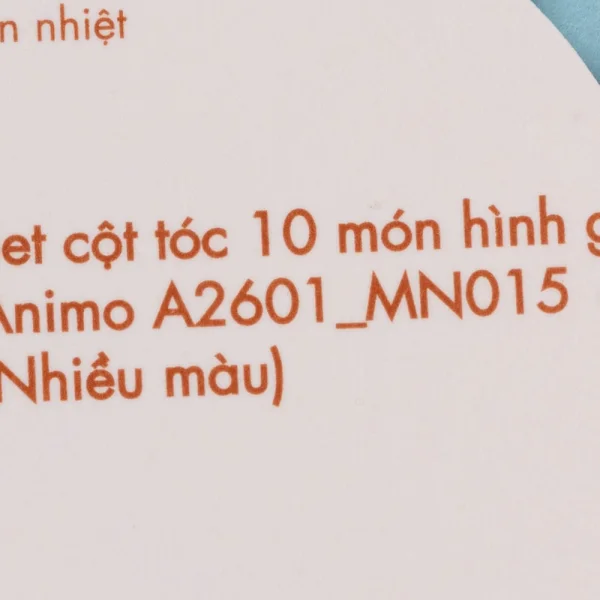 Set cột tóc 10 món hình gấu Animo A2601_MN015 (Nhiều màu)