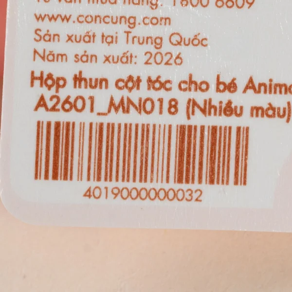 Hộp thun cột tóc cho bé Animo A2601_MN018 (Nhiều màu)