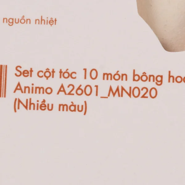 Set cột tóc 10 món bông hoa Animo A2601_MN020 (Nhiều màu)