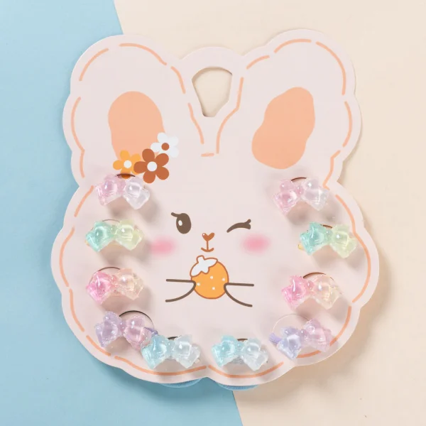 Set cột tóc 10 món hình nơ Animo A2601_MN021 (Nhiều màu)