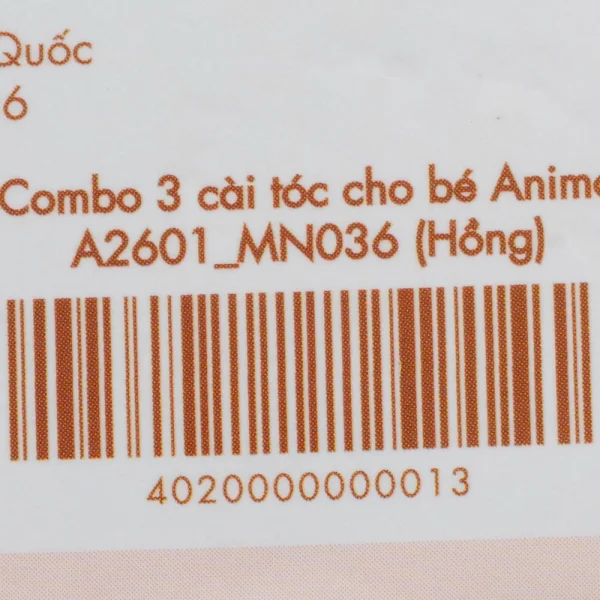 Combo 3 cài tóc cho bé Animo A2601_MN036 (Hồng)