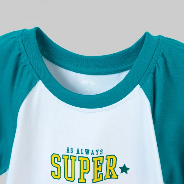 Đầm bé gái Animo champs LU0526045 (1Y-6Y,Trắng-lá,TT02)