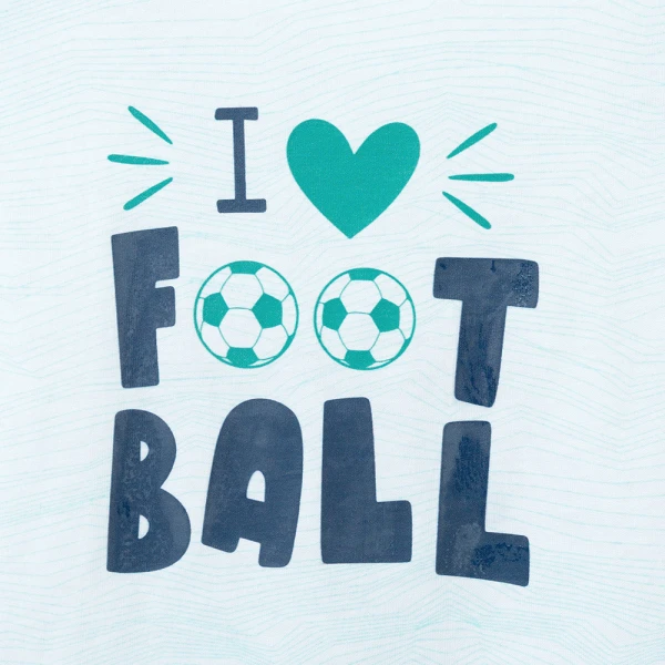 Bodysuit bé trai đùi Animo champs_soccer VD0526001 (0-12M,Trắng-navy)