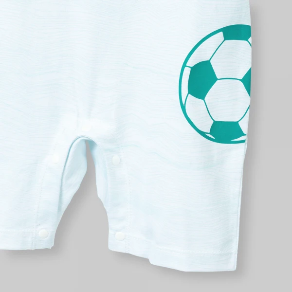 Bodysuit bé trai đùi Animo champs_soccer VD0526002 (0-12M,Trắng-navy)