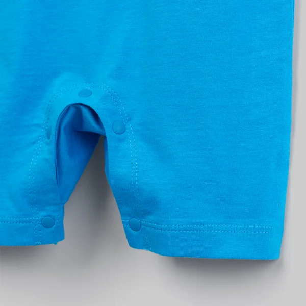 Bodysuit bé trai đùi Animo Ocean Friends VD0226002 (0-12M,Trắng - Xanh đậm)