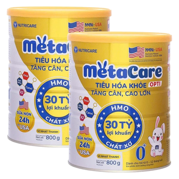 Combo 2 SPDD Metacare Opti 2+ 850g (Vàng)