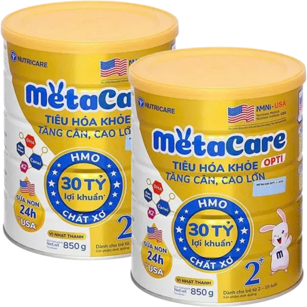 Combo 2 SPDD Metacare Opti 2+ 850g (Vàng)