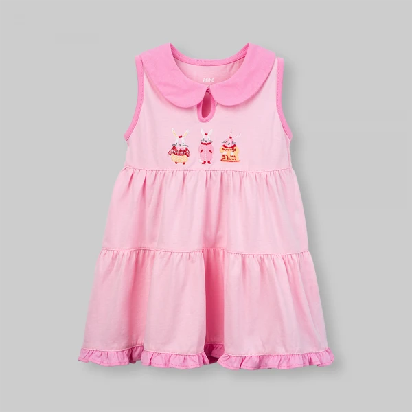 Đầm bé gái Animo SU26 TX0626007 (1Y-6Y,Hồng)