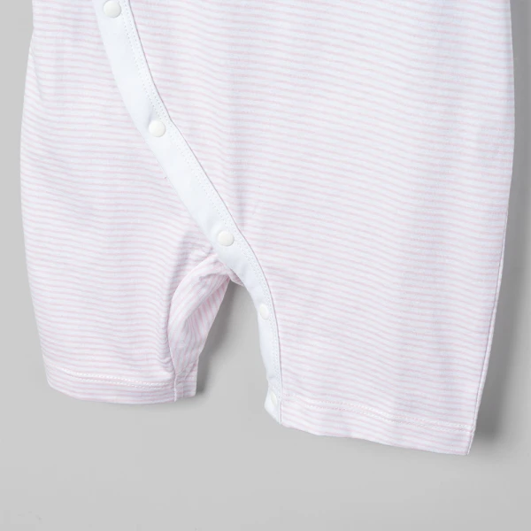 Bodysuit bé gái đùi Animo champs_pink VD0526010 (0-12M,Hồng nhạt-trắng)