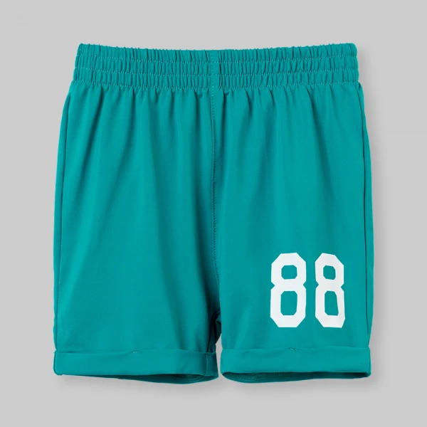 Bộ bé trai ngắn cổ tim Animo champs SP26 HN0526053 (1-6Y,Trắng-Lá)