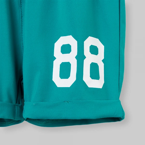 Bộ bé trai ngắn cổ tim Animo champs SP26 HN0526053 (1-6Y,Trắng-Lá)
