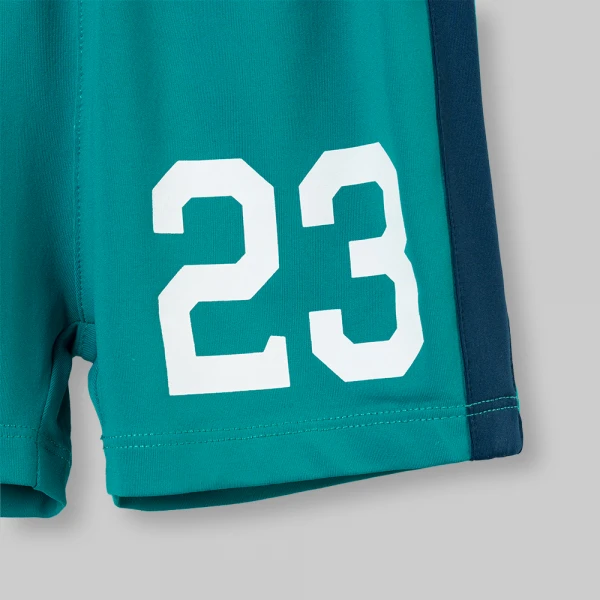 Bộ bé trai ngắn cổ tim Animo champs SP26 HN0526055 (1-6Y,Lá)