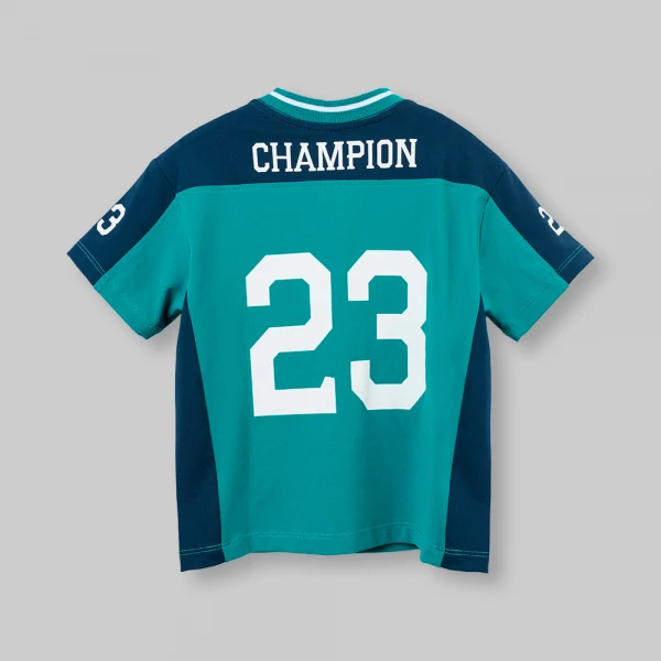 Bộ bé trai ngắn cổ tim Animo champs SP26 HN0526055 (1-6Y,Lá)
