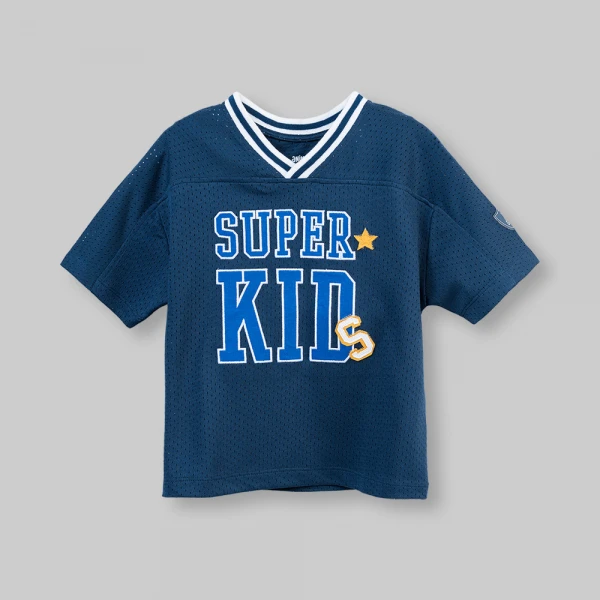 Bộ bé trai ngắn cổ tim Animo champs SP26 HN0626009 (1-6Y,Dương)