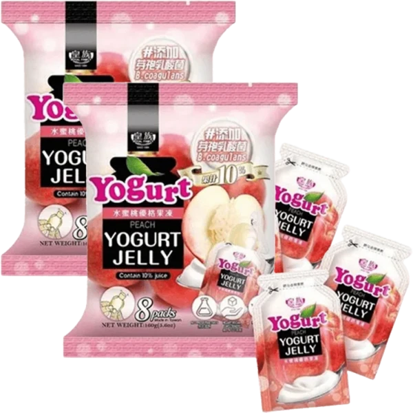Combo 2 Kẹo thạch sữa chua vị đào