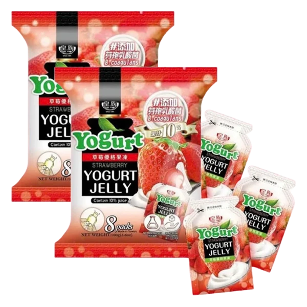 Combo 2 Kẹo thạch sữa chua vị dâu