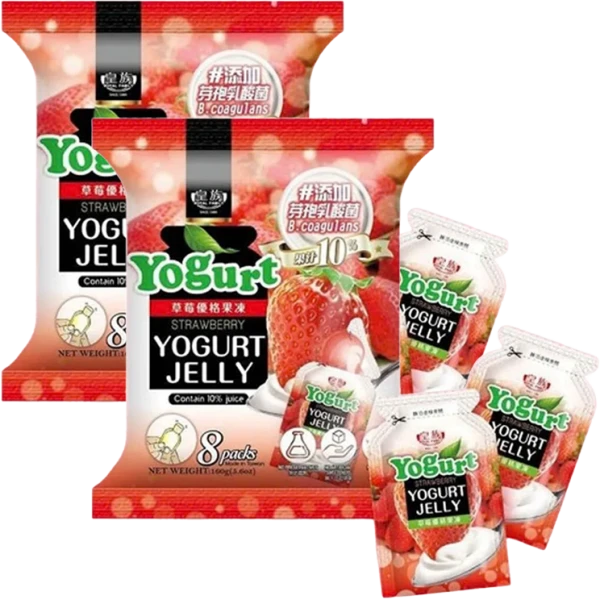 Combo 2 Kẹo thạch sữa chua vị dâu