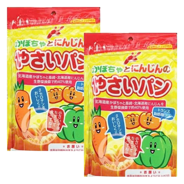 Combo 2 Bánh mỳ sữa bí ngô và cà rốt Kanemasu