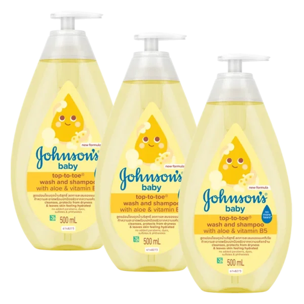 Combo 3 Sữa tắm gội toàn thân Johnson Baby 500ml bao bì mới