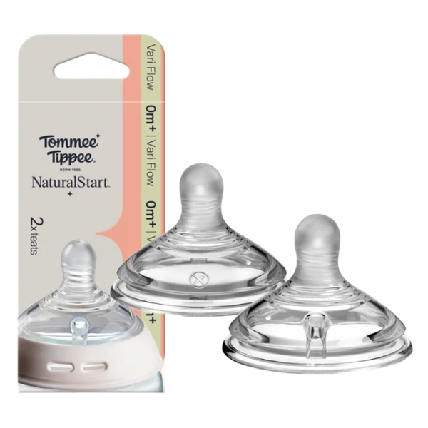 Núm Ty Silicon Siêu Mềm Tự Nhiên Tommee Tippee - Variflow (Vỉ Đôi)
