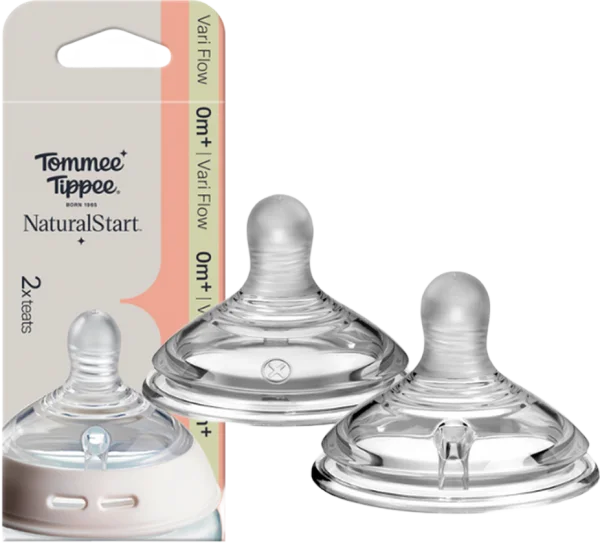Núm Ty Silicon Siêu Mềm Tự Nhiên Tommee Tippee - Variflow (Vỉ Đôi)