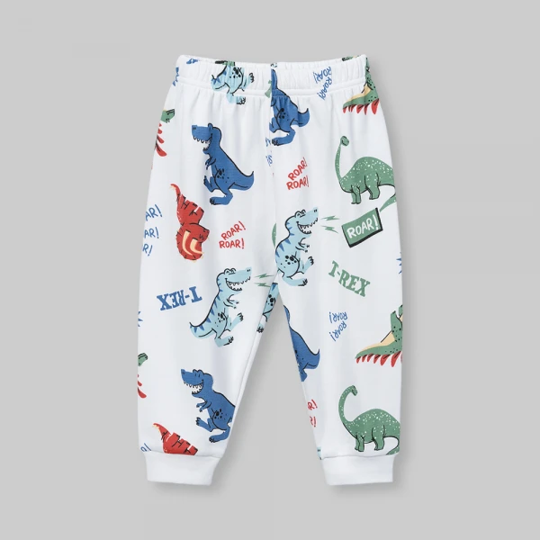 Bộ đông bé trai dài Animo Khủng long FW26 VD0726039 (1-4Y,Đỏ-Xanh)