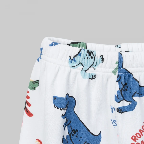 Bộ đông bé trai dài Animo Khủng long FW26 VD0726039 (1-4Y,Đỏ-Xanh)